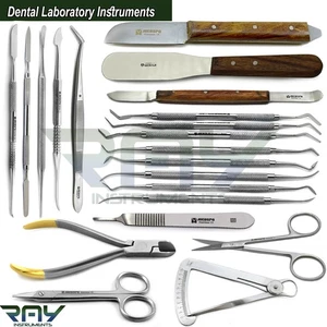 Dental Laboratory Instruments Kit Wax & Modelling Carvers Mixing Spatula Knife - Picture 1 of 16