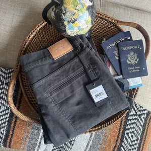 Billy Reid Slim Cut Black Walnut Charcoal Moleskin Jeans Gr. 33 Neu Mit Etikett - Bild 1 von 10