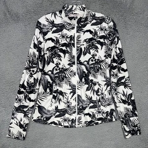 Tommy Bahama Jacke Damen Gr. M weiß/schwarz Blumen Full Zip Active Stretch UPF 50 - Bild 1 von 9