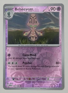 Beheeyem 041/086 Reverse Holo Uncommon Black Bolt Pokemon TCG NM  - Bild 1 von 2