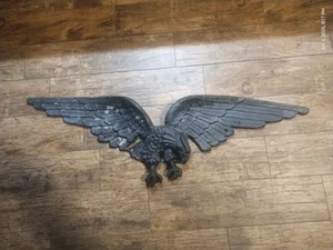 Antiguo pájaro águila voladora de aluminio fundido raro de colección 41,75" EE. UU. Americana - Imagen 1 de 4