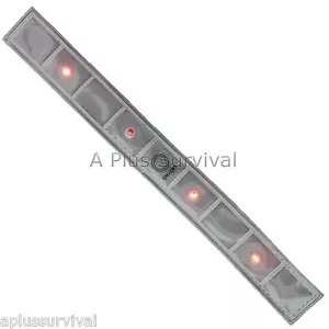 Pulsera elástica de seguridad reflectante blanca con 4 luces LED y 2 modos de supervivencia - Imagen 1 de 1