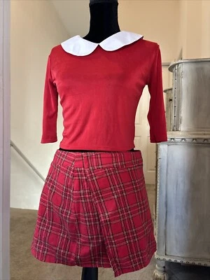 School girl costume adult- Top And Wrap Skirt M/L - Image 1 of 4