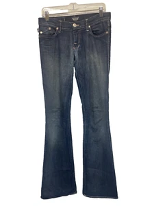 Rock & Republic Kasandra Jeans Size 24 Denim Low Rise Purple Embroidered 27 x 35 - Picture 1 of 7