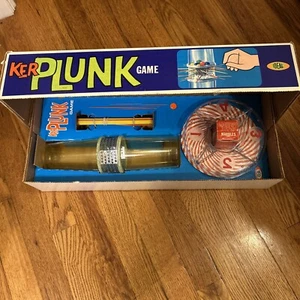 Vintage 1967 Kerplunk Game By Ideal Original Box Complete With Marbles, Sticks - Picture 1 of 3