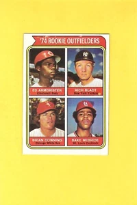 1974 TOPPS BASEBALL 601 ROOKIE OUTFIELDERS Brian DOWNING RC EX or Better - Picture 1 of 2