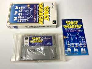 Super Famicom SNES Space Invaders w/box & manual SHVC-IC  SFC From Japan - Picture 1 of 19