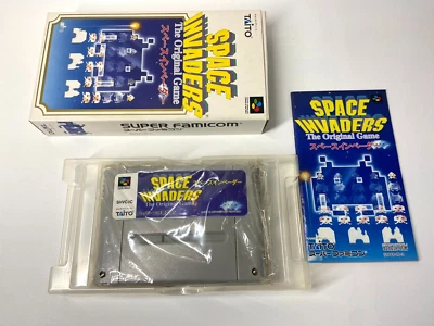 Super Famicom SNES Space Invaders w/box & manual SHVC-IC  SFC From Japan - Image 1 of 4