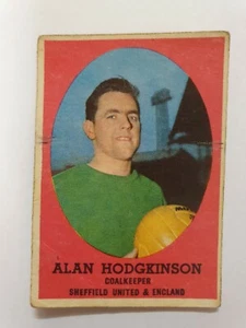A.& B.C. 1962 FOOTBALLERS # 16 - ALAN HODGKINSON (Sheff. UTD) ORIGINAL GUM CARD - Bild 1 von 2