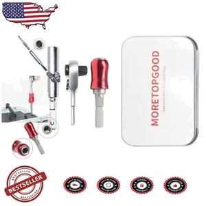 Compact 3-Piece Multi-Tool Set: Ratchet Wrench, Bit Extender & Screwdriver - Picture 1 of 10