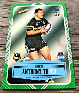 2012 NRL SELECT 'PEEL & REVEAL' TRADING CARD - ANTHONY TUPOU/SHARKS - Picture 1 of 1