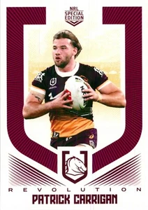 2024 Brisbane Broncos NRL TLA Revolution Special Edition Card - Patrick Carrigan - Photo 1 sur 3