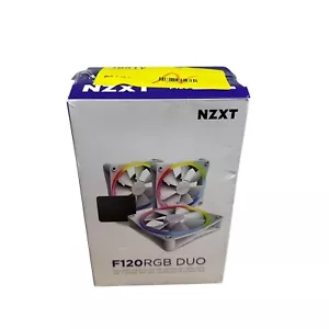 NZXT F120RGB Duo - 120mm Dual-sided RGB Fan - Triple Pack (White)-NO CONTROLLER - Bild 1 von 6