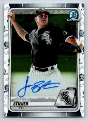 2020 Bowman Chrome Prospect Autographs #CPAJS Jonathan Stiever (ref 188201) - Image 1 of 2