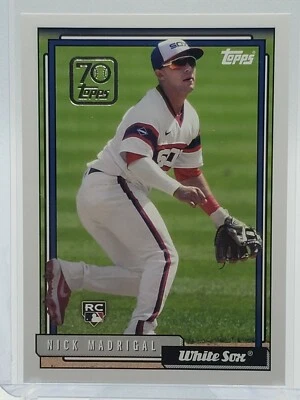 2021 Topps Series 2 Nick Madrigal Rookie RC 70 Years of Topps #70YT-42 White Sox - Image 1 of 2