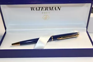 NOS PARIS WATERMAN ROLLERBALL PEN IN THE BLUE CASE - Picture 1 of 6