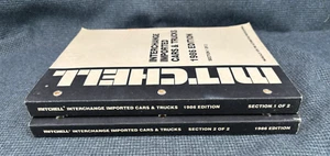 Lot of 2 Mitchell Interchange Imported Cars & Trucks 1986 Edition Sections 1 & 2 - Picture 1 of 3