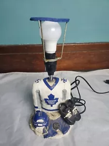 Toronto Maple Leafs Desk Lamp Measures 12" High Without Shade Tested Works Fine - Picture 1 of 10