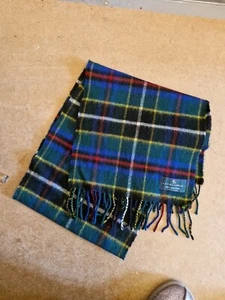 Lochcarron Lambswool Tartan Scarf Blue Tartan, Never Used, Mint Condition - Picture 1 of 2