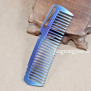 Titanium Anti-allergic Comb Ti Pocket Hair Comb, Length-3.88 inches, Blue Color - Picture 1 of 5