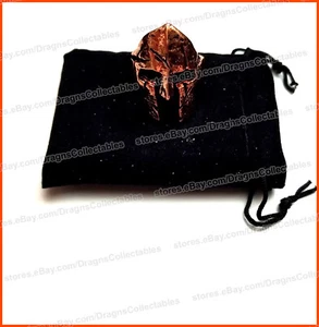 Anillo Casco Espartano Guerrero Esparta Antigua Grecia Rey Romano Leónidas - Imagen 1 de 12