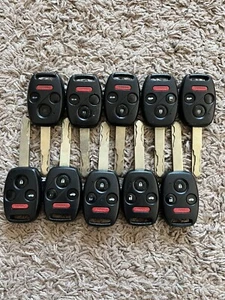 LOTE DE 10 FABRICANTE DE EQUIPOS ORIGINALES HONDA ACCORD 03-07 LLAVE DE CABEZA REMOTA RHK FOB FCC: OUCG8D-380H-A BUENA - Imagen 1 de 3