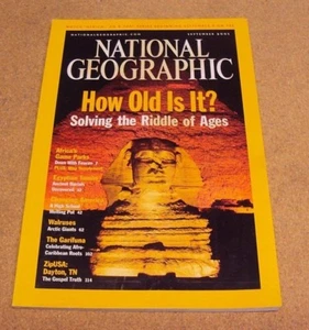 National Geographic September 2001 Egyptian Tombs Walruses Garifuna Dayton TN - Picture 1 of 4
