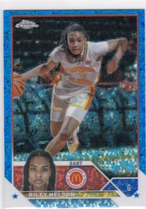 2023 Topps Chrome McDonald's Riley Nelson Blue Mini-Diamond Refractor #06/99 - Picture 1 of 2