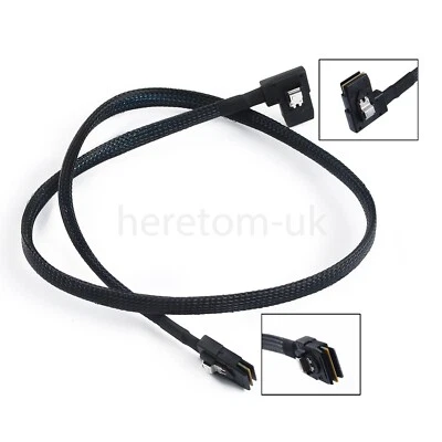 Internal Mini SAS(SFF-8087) 36Pin Right Angle Male to Male SFF-8087 Cable 80cm - Image 1 of 4