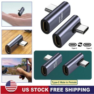 90 Right Angle USB C to USB C Adapter Type C Fast Charging Converter 40Gbps 100W - Photo 1 sur 15