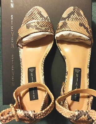 Zapatos Steven Madden "Vino", Talla 6.5, Correa para el Tobillo, Nat Multi, NUEVO En Caja.  Foto 1 de 4