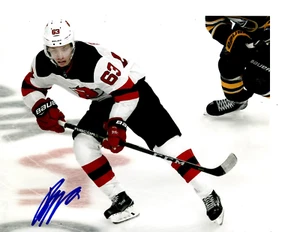 NEW JERSEY DEVILS JESPER BRATT SIGNED CUTTING UP ICE 8X10 - Picture 1 of 1