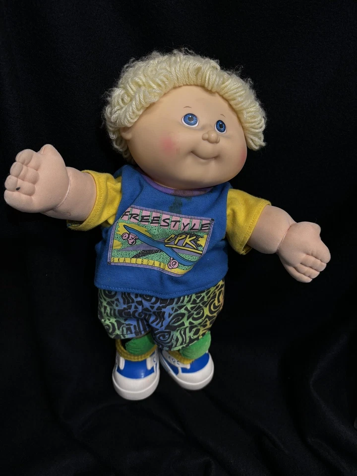 Cabbage Patch Kid “First Edition” Hasboro Vintage Skateboarder Clothes &Shoes - Image 1 of 4
