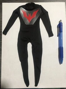 1/6 scale Black Batman Beyond body tight suit red bat logo (fits M-35) - Picture 1 of 3
