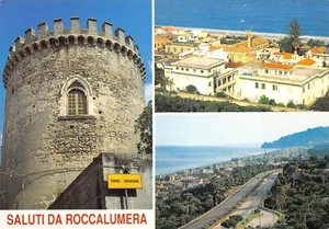 22-77B) SALUTI DA ROCCALUMERA VEDUTINE TORRE SARACENA MESSINA - Bild 1 von 2