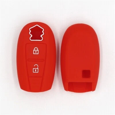 Red Key Silicone Shell FOB Cover Fit For SUZUKI SX4 Swift Vitara S-CROS — 第 1/2 张图片
