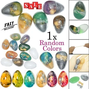 8.5cm Large Twin Aliens Babies in Egg-Random Colour,Kids Xmas/Party Pocket Toy - Picture 1 of 11