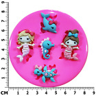Cute Mermaids Turtle Seahorse and Dolphin Silicone Mould by Fairie Blessings