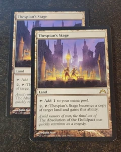 2x Thespian's Stage rare land cards - Gatecrash - NM/VG - Picture 1 of 1