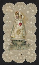 santino semimanufatto: MARIA SS. COL BAMBIN GESU' - epoca: primi '900