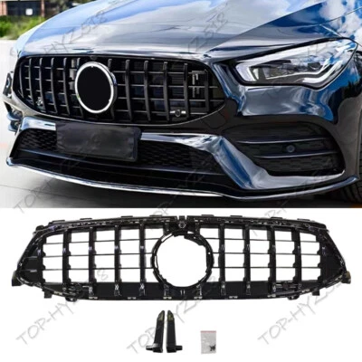 For Mercedes-Benz CLA W118 2024-2025 Gloss Black GT style Front Bumper Grille - Image 1 of 4
