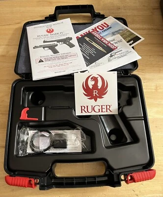 Ruger Mark IV Hard Pistol Carrying Case Including Lock, Manual & Stickers - Image 1 of 3