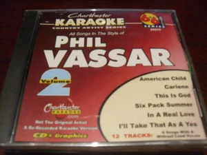 CHARTBUSTER 6+6 KARAOKE DISC 20579 PHIL VASSAR VOL 2 CD+G COUNTRY MULTIPLEX - Picture 1 of 1