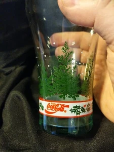 Coca Cola Weihnachtsglocke Tannenbaum Glas Cola Stechpalme Pine Holiday - Bild 1 von 8
