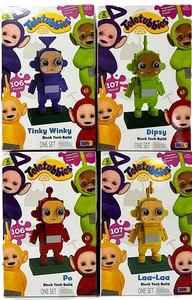 Lotto di 4 Teletubbies Block Tech Set di Costruzioni Tinky, Po, Dipsy, Laa-Laa Block Tech - Foto 1 di 4