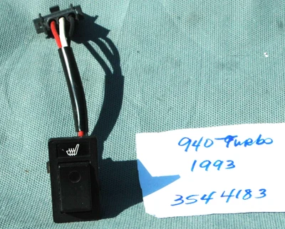 1991-1995 Volvo  940 Seat Heater Switch Left  OEM #35444183 - Image 1 of 4
