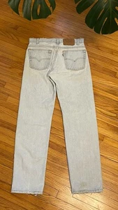 VINTAGE 80s Levi’s 505 Mens 30x30 Regular Fit Straight Leg Light Wash Jeans USA - Picture 1 of 12