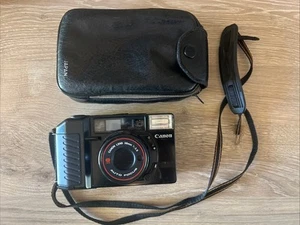 Canon Sure Shot 38mm 1:2.8 Lens 35mm Film Camera w Case Tested Works see desc - Picture 1 of 9