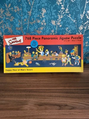 Puzzle panoramique Les Simpson 768 pièces plus de 3 pieds de large - Bon état - Photo 1/4