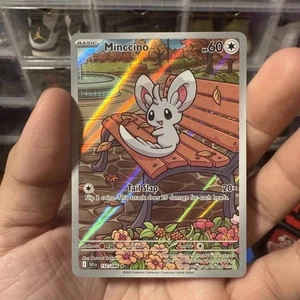 MINT Pokemon TCG - Minccino - 152/086 - Illustration Rare - SV: Black Bolt - Bild 1 von 2